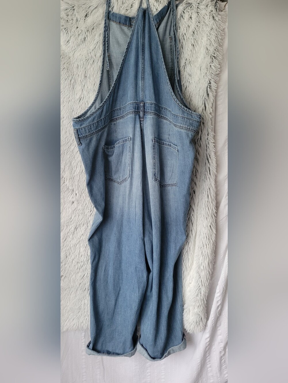 torrid Light Wash Denim Overalls - Picture 3 of 16